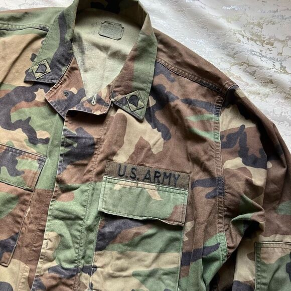 US Army issue 1990 Woodland Jacket camouflage vintage - Picture 5 of 12
